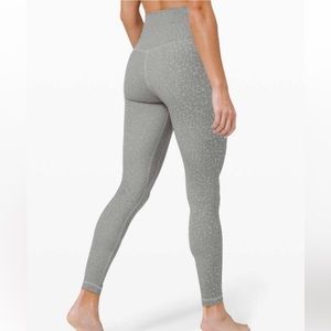 Lululemon Align High Rise Legging - City Camo Silver - Size 4, 28”